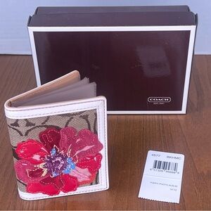 Coach Poppy Photo Album Floral Appliqué RARE *Limited Edition*‎ Vintage 2005 NEW